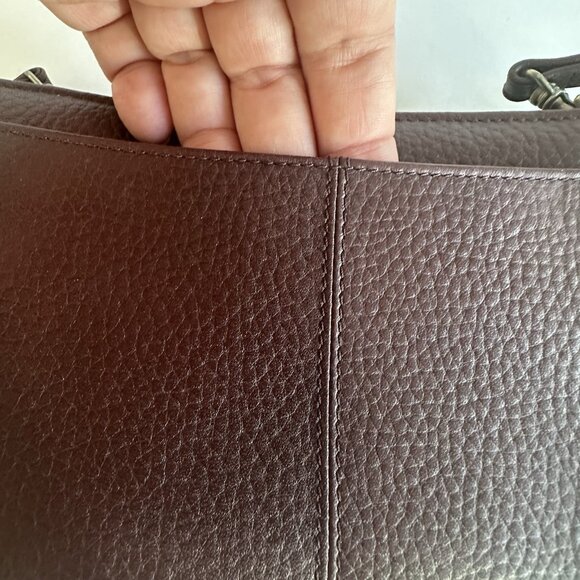 Vtg Etienne Aigner Oxblood Burgundy Leather Shoulder Cross Body Bag 7.5" 80s 90s - Picture 10 of 15